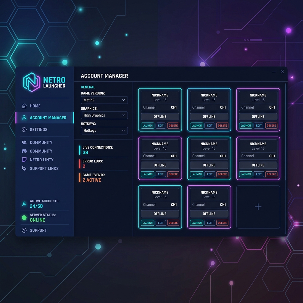 Netro Launcher Arayüzü
